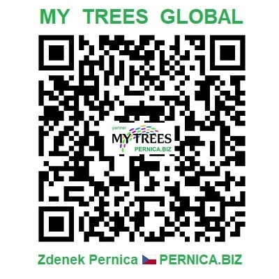 Proiectul My Trees Global - cod QR / Înregistrare și autentificare / Zdenek Pernica / PERNICA.BIZ / Republica Cehă / Cehia / Europa