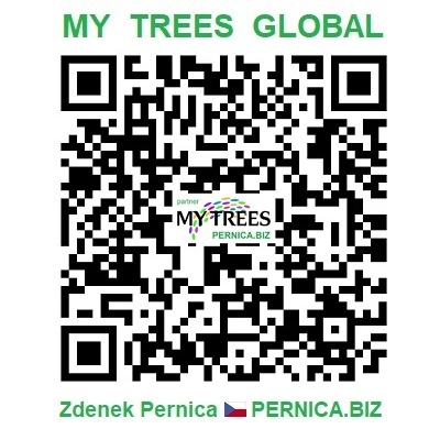 Proyecto My Trees Global - Código QR / Registro e inicio de sesión / Zdenek Pernica / PERNICA.BIZ / República Checa / Chequia / Europa