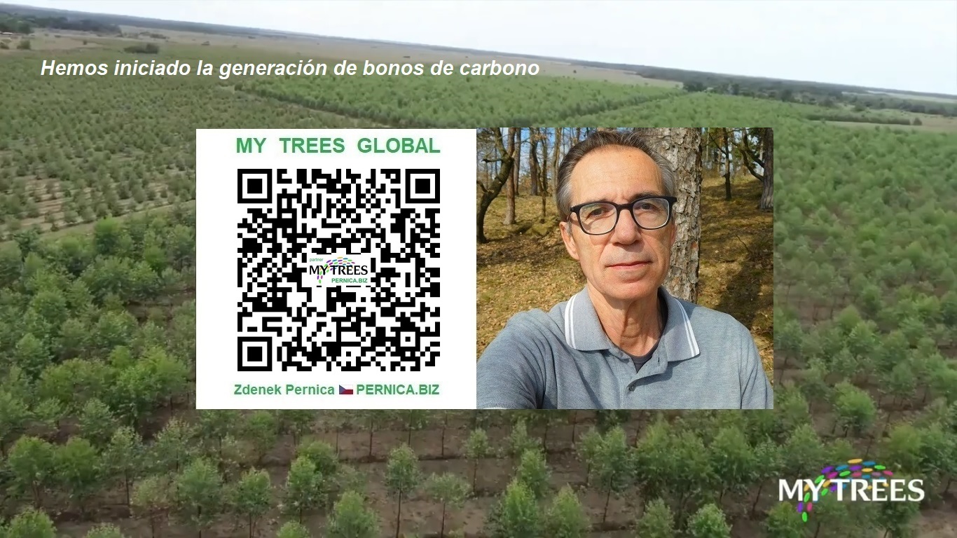 Código QR para unirse al proyecto My Trees y Zdenek Pernica / PERNICA.BIZ - Team leader My Trees Global. Hemos iniciado la producción de bonos de carbono.