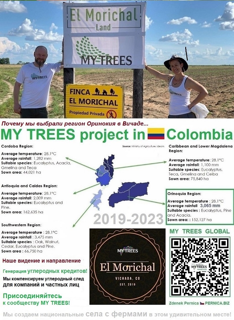 Глобальный проект My Trees / Ферма Эль Моричаль / Вичада / Колумбия