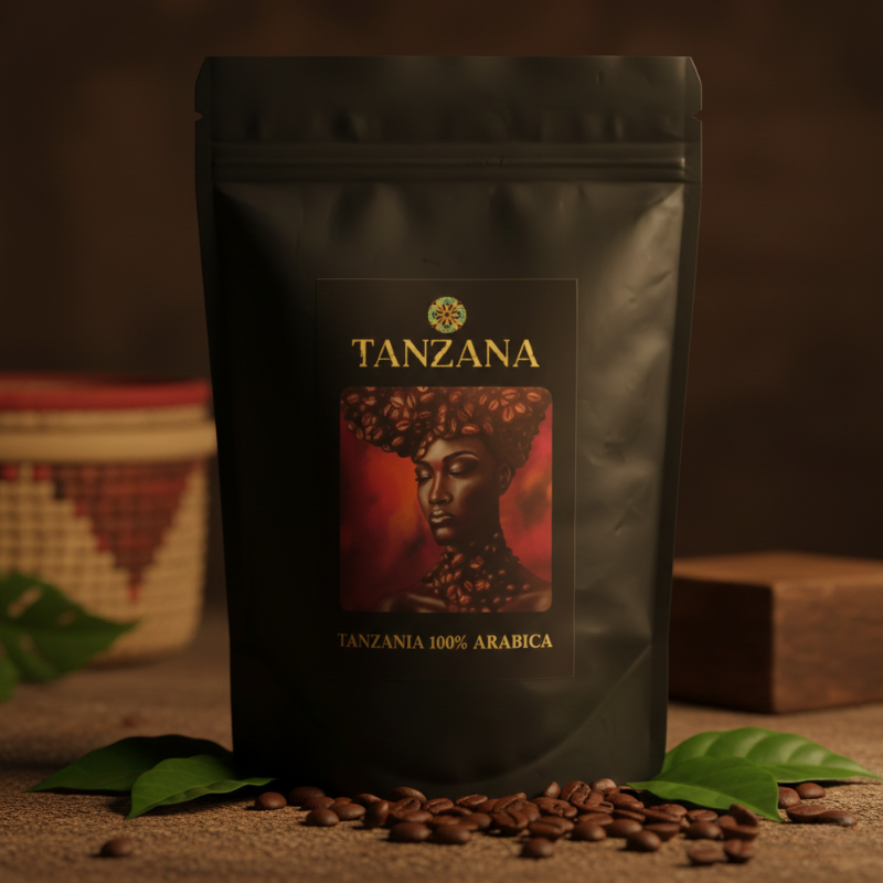 TANZANA Arabica Coffee 250 g - Objevte jedinečnou chuť 100% arabiky z tanzanské oblasti Mbeya! Tato káva je pěstována v nadmořské výšce 1760 m n. m. na české farmě, kde jsou kávová zrna ručně sbírána a sušena tradičním způsobem na afrických lůžkách. Díky pečlivému zpracování se vyznačuje bohatou chutí s tóny hořké čokolády a lískového ořechu. Doporučujeme pro přípravu v kávovaru.