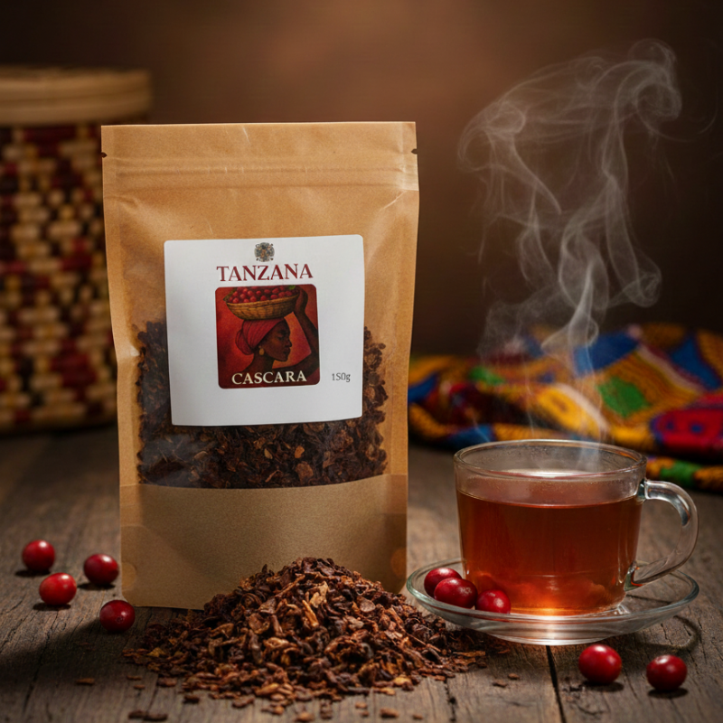 Cascara – Kávový čaj 150g - Objevte nejstarší kávový nápoj na světě! Cascara, známá jako „kávový čaj“, je lahodný ovocný nálev ze sušených kávových třešní 100% arabiky z kostarických plantáží. Obsahuje cenné minerály, vitamíny a antioxidanty. Oproti klasické kávě má méně kofeinu, jemně povzbudí a osvěží.