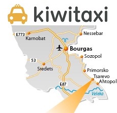 KiwiTaxi – Levné, spolehlivé a bezpečné taxi z letiště v Burgasu do místa vašeho pobytu na jihovýchodním pobřeží Černého moře od Černomorce po Rezovo a zpátky. Ubytování v bulharském přístavním městě Burgasu a poblíž burgaského letiště. Z Burgasu do Careva je to 75 km a cesta autem nebo autobusem trvá cca 1-1,5 hodiny.